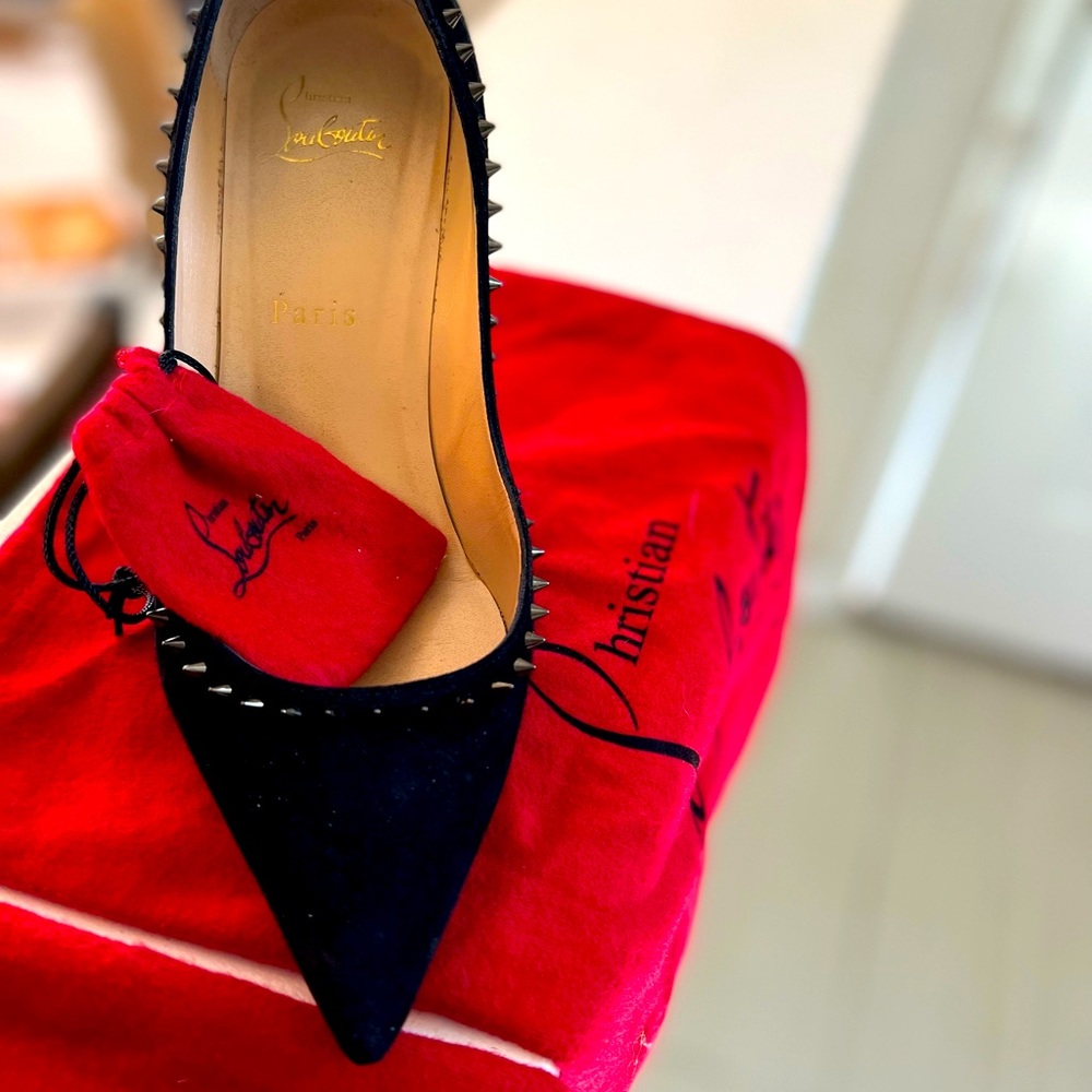 Original Christian Louboutins, great condition, rhinestone intact plus extra.